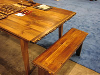 Custom Trestle Table - Antique Pine Farm Table