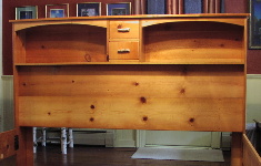 Custom Rustic Furniture - Queen Headboard of Southern Yellow Pine