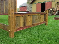 Custom Furniture - Antique Bed Footboard Detail