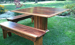 Custom Benches - dining table bench