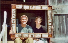 Tim & Lisa with adirondack style frame