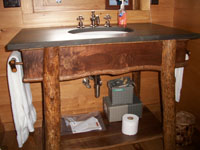 Vanities & Cabinets - Log Legged Walnut Vanity