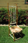 Log Art Chair With Spalted Maple Seat