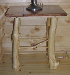 Rustic Log Furniture - Log End Table