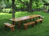 Custom Harvest Table - 12 Foot Antique Pine, Oak, Black Ash