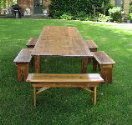 Custom Harvest Table - 12 Foot Antique Pine, Oak, Black Ash