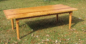 Custom Harvest Table - Antique Wood 8 Foot Yellow Pine