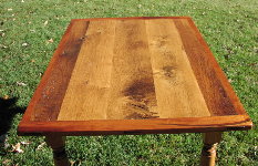 Custom Plank Table - Antique Wood of Oak and Butternet