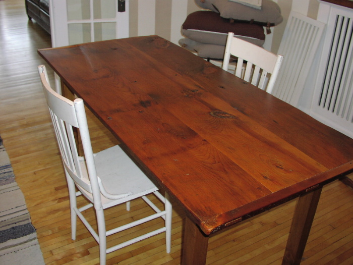 Custom Trestle Table - Antique Pine