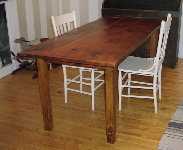 Antique Pine Harvest Table