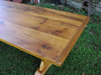 Custom Trestle Table - 8 Foot Long Antique Pine