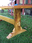 Custom Trestle Table - 8 Foot Long Antique Pine