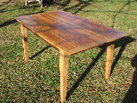 Custom Harvest Table - Antique Yellow Pine and Cherry