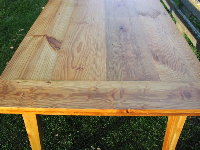 Custom Harvest Table - Antique Wood of Yellow Pine